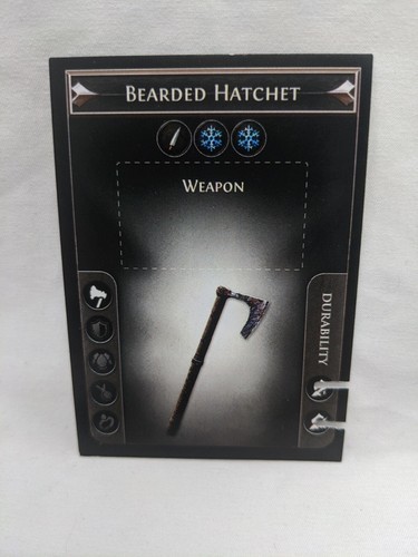 *Punched* Path Of Exile Exilecon Bearded Hatchet Normal Trading Card - $12.38