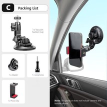 Car Suction Cup Holder with Insta360 X3 One X2 for SJCAM DJI OSMO Action - £14.69 GBP+