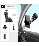 Car Suction Cup Holder with Insta360 X3 One X2 for SJCAM DJI OSMO Action - £14.61 GBP+