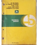 John Deere  TM1430 Technical Manual for Blowers Clippers and Trimmers 1988 - £22.01 GBP