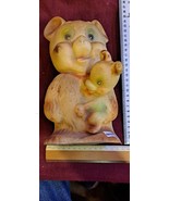 Vintage 1950s rubber Teddy bear toy [GAM10235] - $1,045.37 MXN