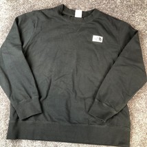North Face Sweater Womens Extra Large Black Fleece Lined Pullover Crewneck - $14.50