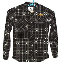 NEFF Mens Engine Soft Polar Flannel Fleece Button Up Shirt Elbow Patches Size M - £30.32 GBP