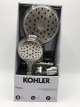 Kohler Adjustable 3-in-1 Multifunction Shower Head Combo - Brushed Nickel -PRONE - £30.79 GBP