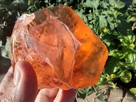 Orange Tiger Heart crystal Andara  monoatomic spiritual reiki crystal 27... - £153.79 GBP