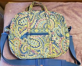 Authentic Vera Bradley Laptop Computer Bag with Strap Retired Pattern Ca... - £39.11 GBP