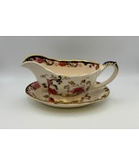 Mason's MANDALAY Blue Multicolor Gravy Boat with Underplate - €136,38 EUR