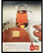 1956 Log Cabin Syrup Real Maple Sugar Vintage Print Ad - £11.12 GBP