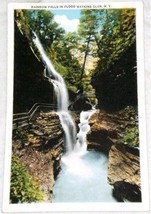 Tichnor Rainbow Falls In Flood Watkins Glen Postcard - £1.63 GBP