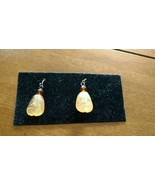 Orange Stone Dangle Earrings - $1.52 CAD