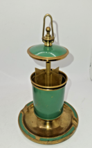 Vintage Cigarette Dispenser Ashtray Brass &amp; Metal spring loaded home decor MCM - £30.52 GBP