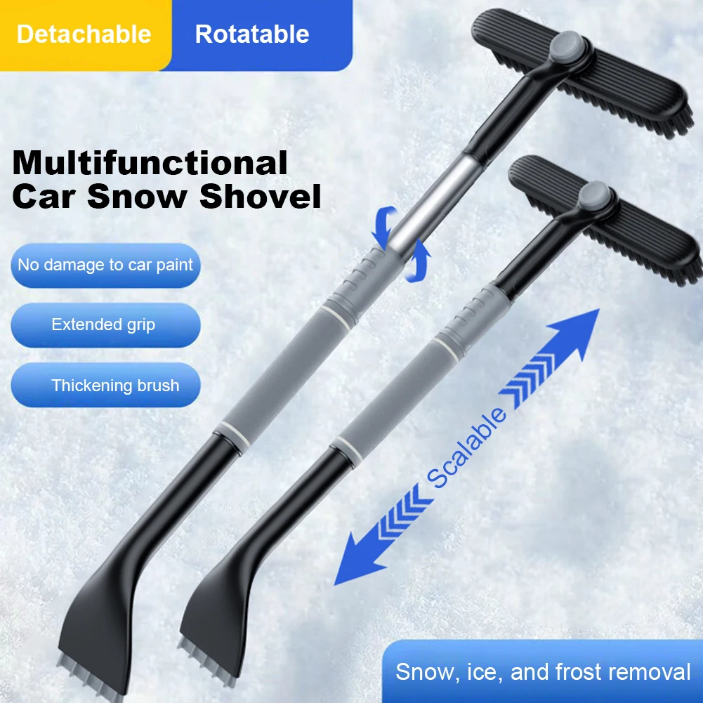 Retractable Snow Ice Scraper Aluminum Car Ice Shovel Auto Window Defrost Shovel - £8.61 GBP+