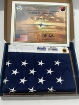 ANNIN American USA Flag Nylon 2.5’ x 4&#39; Embroidered Stars Flown on a Mission - £30.57 GBP