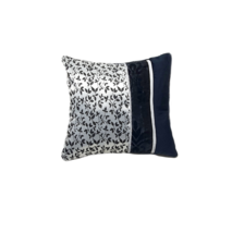 Black Pillow,  Beautiful Design,  Black Velvet, Throw Pillow  16x16&quot; - £35.97 GBP