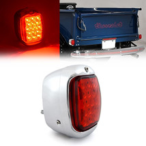 Red LED RH Tail Lamp Lens &amp; Chrome Housing Assembly for 1940-53 Chevy GMC Truck - £47.94 GBP