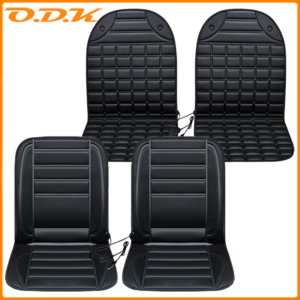 2pcs 12V Electric Heated Auto Car Seat Cover Pad Heater Heating Warmer Winter - £33.25 GBP