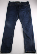 Jeans Levi&#39;s Sculpt Da Donna 711 W32 L30 Skinny A Vita Media Blu Scuro - $22.93