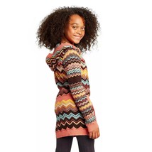 Missoni for Target Girls Knit Hoodie Sweater Jacket w pockets - Orange Chevron - £40.09 GBP