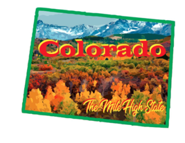 5&quot; colorado the mile high state bumper sticker decal usa made - £20.28 GBP