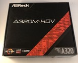 ASRock A320M-HDV AM4 AMD Promontory A320 SATA USB 3.0 HDMI ATX AMD *FOR ... - $29.69