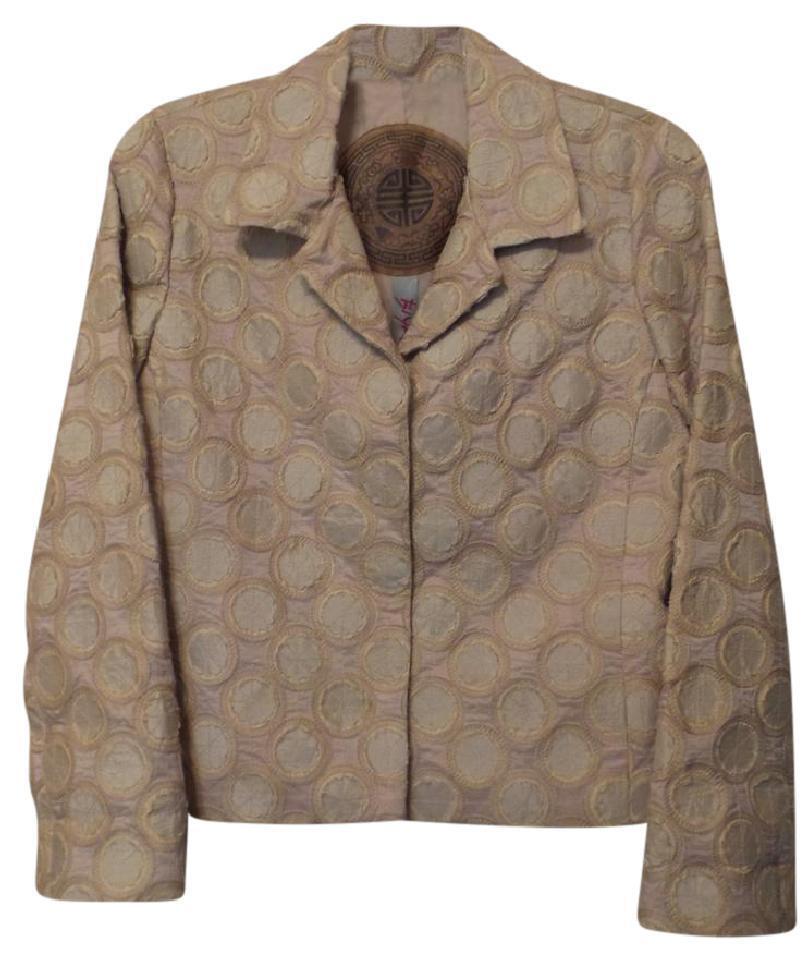 Primary image for Johnny Was BIYA Silk Embroidered Appliqué Lined Jacket Blazer Size S