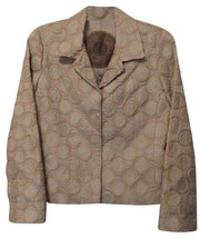 Johnny Was BIYA Silk Embroidered Appliqué Lined Jacket Blazer Size S - £78.68 GBP