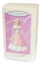 Vintage Hallmark Springtime Barbie Doll Ornament Spring Pink Dress QE08642 - £8.59 GBP