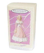 Vintage Hallmark Springtime Barbie Doll Ornament Spring Pink Dress QE08642 - £8.17 GBP