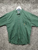 VTG Chaps Ralph Lauren Button Down Shirt Adult Large Green Casual - £18.42 GBP