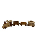 Vintage Applause Candy Cane Lane Wooden Train Set - $353.21 MXN