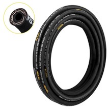 VEVOR Hydraulic Hose 3/8 inch x 50 ft, Coiled Hydraulic Hose 4800 PSI, Rubber Hy - $107.00