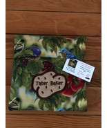 Handmade Earth Friendly Thick Bluebird and Fruit Fabric Potato Tater Bak... - £9.63 GBP
