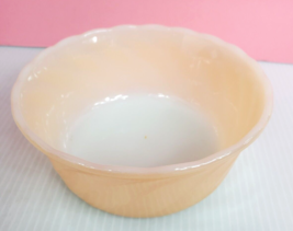 FIRE KING Anchor Hocking Peach Lusterware 6 oz Small Bowl 2” Tall - £7.03 GBP