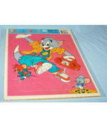 1990 Golden Frame-Tray Puzzle-Turner Entertainment-Tom &amp; Jerry Dancing - $177.84 MXN