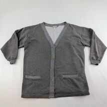 Pacemakers Mens M Gray Cardigan Sweater Button Front Pockets Vintage Look - $24.99