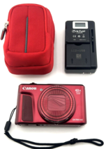 Canon PowerShot SX720 HS Digital Camera RED WiFi Tested - $529.00