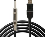 The Valinks Usb Guitar Cable, Usb Guitar Cord Male To 6.35Mm 1/4&quot; Mono Male - $35.99