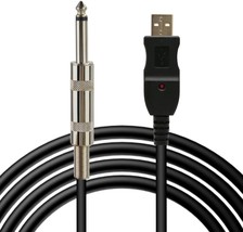 The Valinks Usb Guitar Cable, Usb Guitar Cord Male To 6.35Mm 1/4&quot; Mono Male - £28.32 GBP