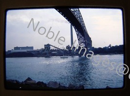 1968 Sailboat Under Blue Water Bridge at Port Huron MI Kodachrome 35mm Slide - £2.33 GBP