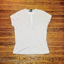 Gap Stretch Top Multicolor Women Size Large Floral Print Short Sleeves - $19.26