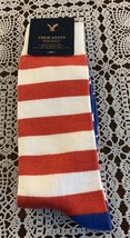 American Eagle Outfitters Patriotic Mens Crew Sock One Size  Red White B... - £9.90 GBP