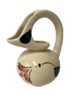 Purinton Slip Ware Honey Jug Pottery Pitcher Handpainted Floral And Leaf... - £10.79 GBP