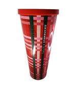 Starbucks Bando 2018 Holiday Plaid Tumbler Venti Travel Cup 24oz No Straw - $154.76 MXN