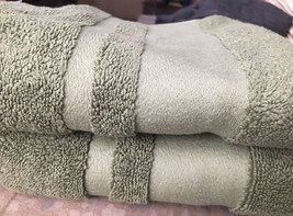 RALPH LAUREN WILTON SPRUCE GREEN 3pcHAND  TOWELS NWT $90 HARD TO FIND COLOR - $65.02