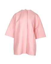 Msgm Oversized Coat In Light Virgin Wool Women Pink M - $245.10