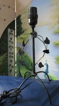 FLORAL METAL LEAVES TABLE VANITY LAMP 14 X 7&quot; - $658.58 MXN