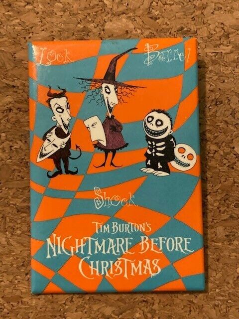 Disney Pin Nightmare Before Christmas  Shock Lock Barrel * Tim Burton  3" x 2" - £7.52 GBP