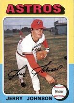 1975 Topps Jerry Johnson, Houston Astros Baseball Card #218, Nice Christ... - $1.95