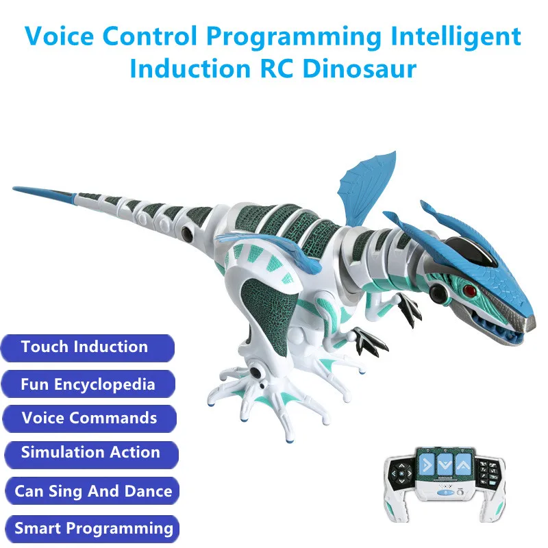 80CM Voice Control Programming Intelligent Induction RC Dinosaur Singing Dancing - £282.67 GBP+