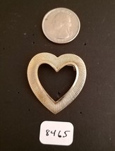 Vintage Gold Tone Open Heart Pin - $5.99